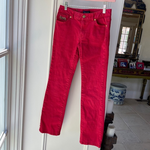 Ralph Lauren Red Denim - Picture 2 of 6